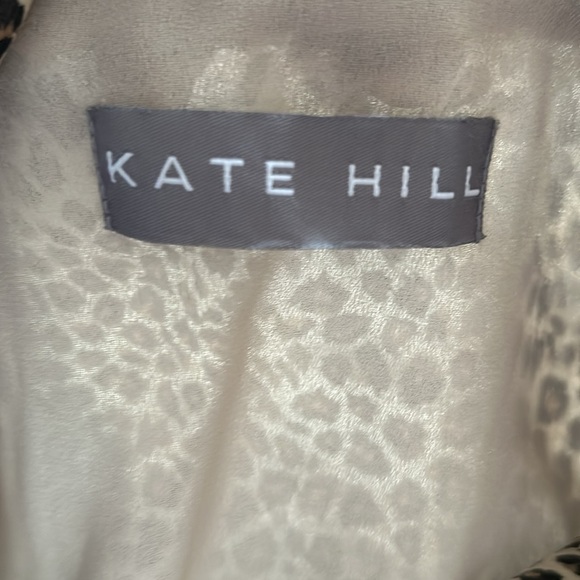 Kate Hill Animal print women’s blouse size 12 100% Silk pre loved - Picture 7 of 7